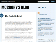 Tablet Screenshot of blog.mccrory.me